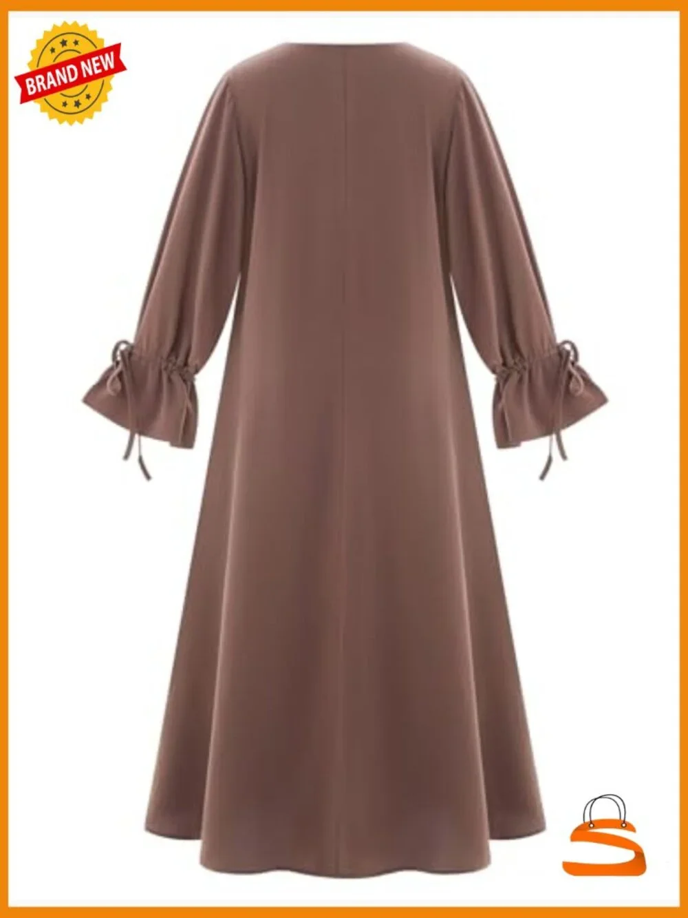Muslim Abaya Long Sleeve Prayer Dress Arabic Kaftan Islamic - Picture 2 of 5